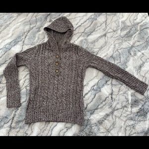Style & Co. Hooded Button Front Sweater
